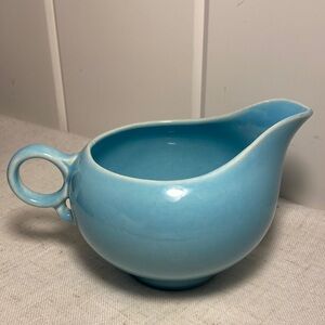 Vintage creamer Universal Potteries Ballerina Periwinkle Blue 1950s MCM Creamer